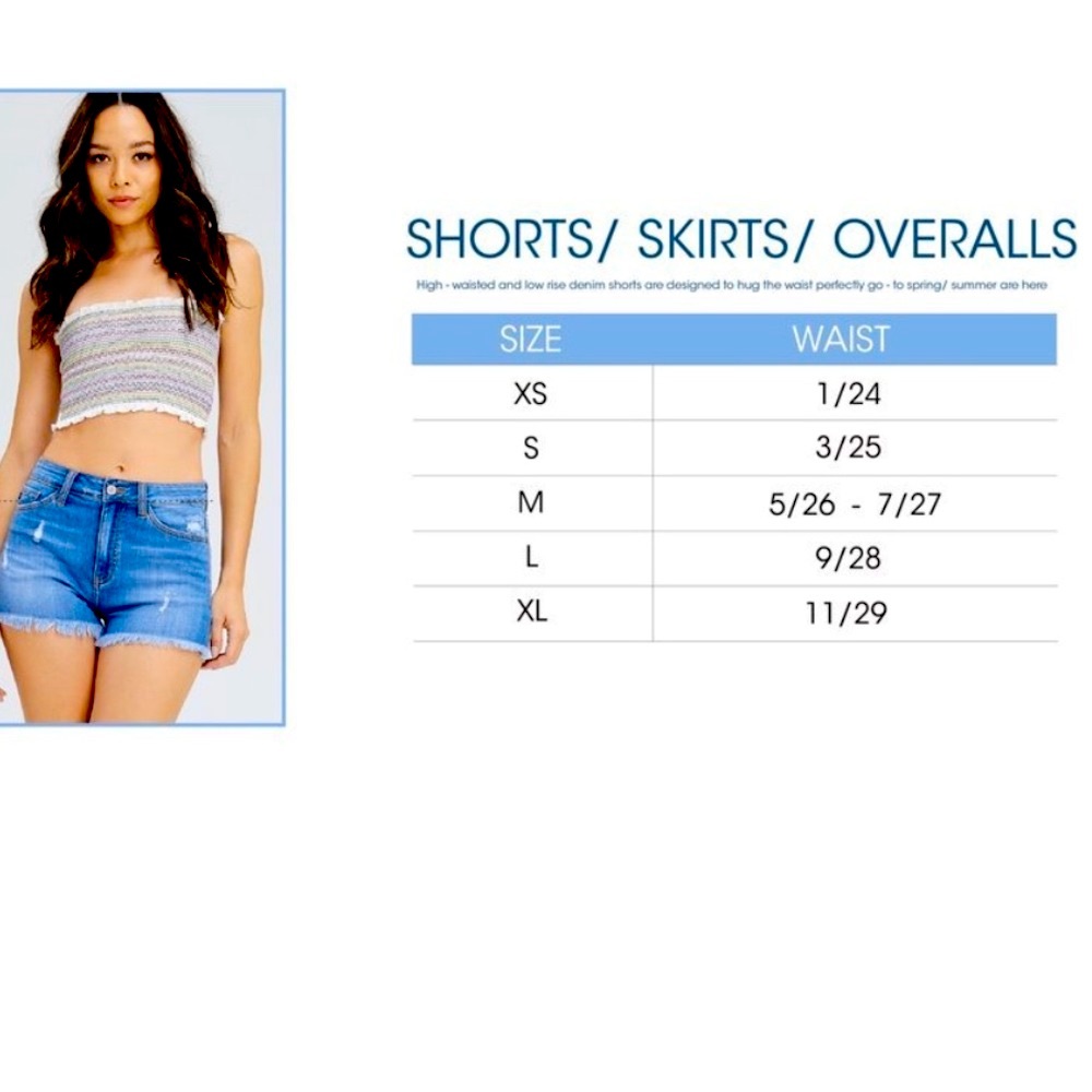 NEW! Kancan denim high rise shorts NWT - Picture 16 of 16